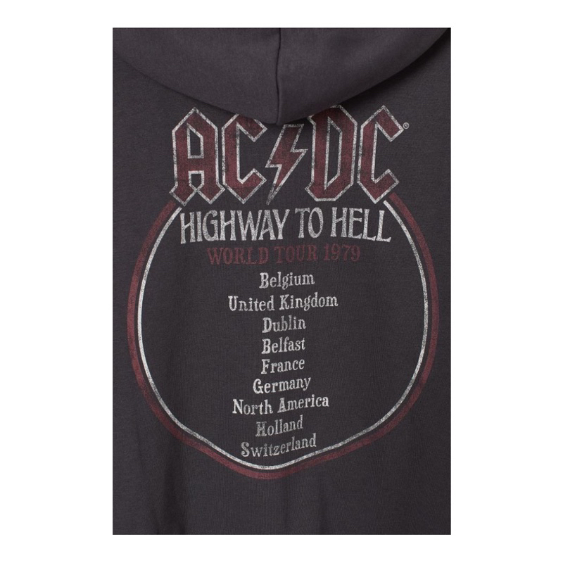 ( 8.8 ) Hoodie Unisex Sablon ACDC Tour, Flecee Katun Lembut Tebal, Free Papperbag