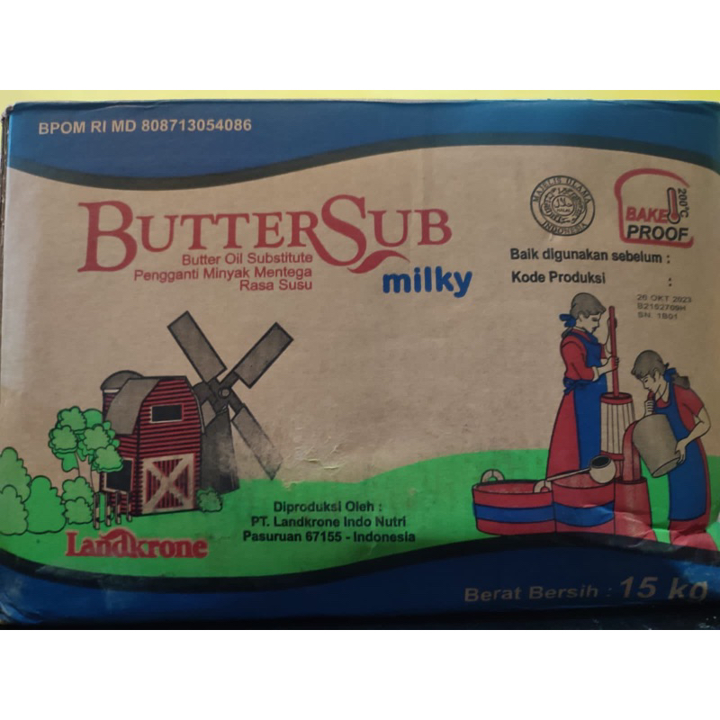 

buttersub milky margarine kemasan repack 500gr