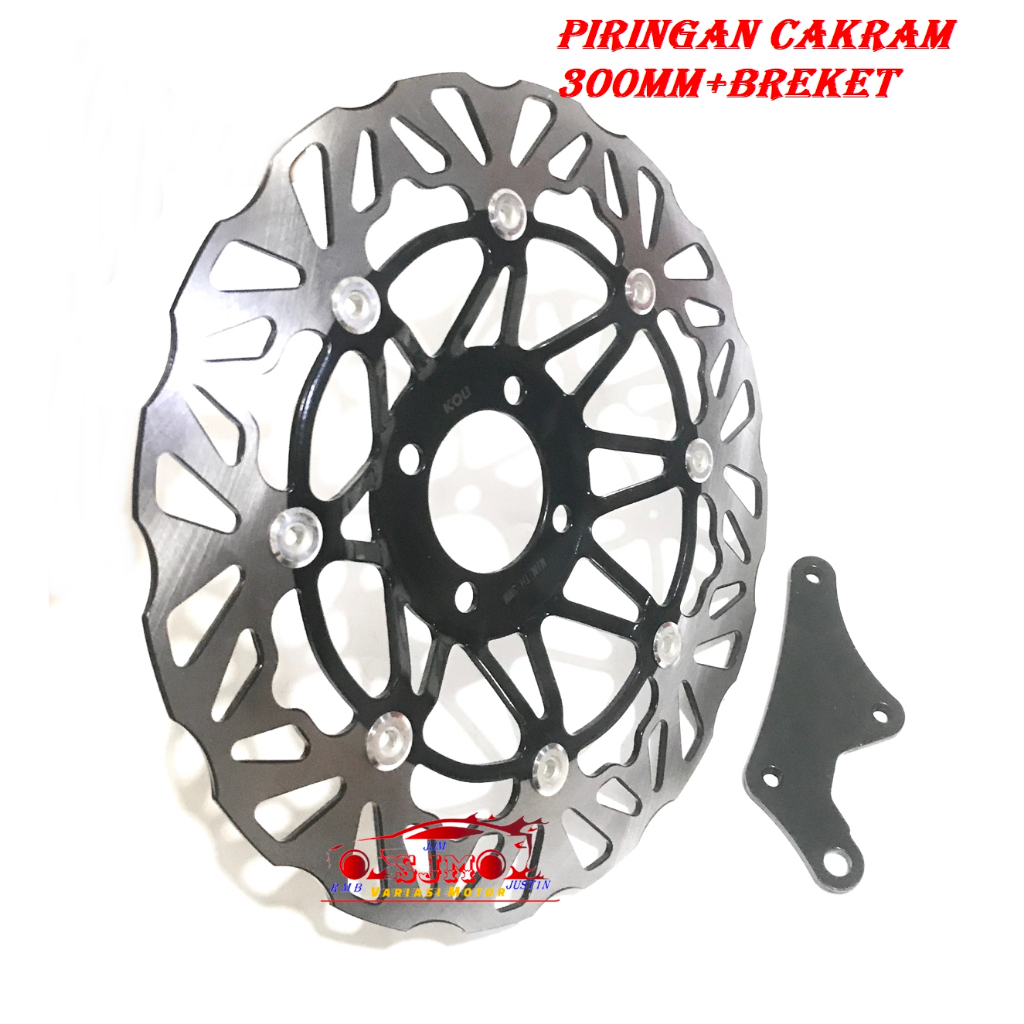 piringan depan karisma fitnew revo lama supra 125 cs1 Plus breket 300mm disk cakram besar depan