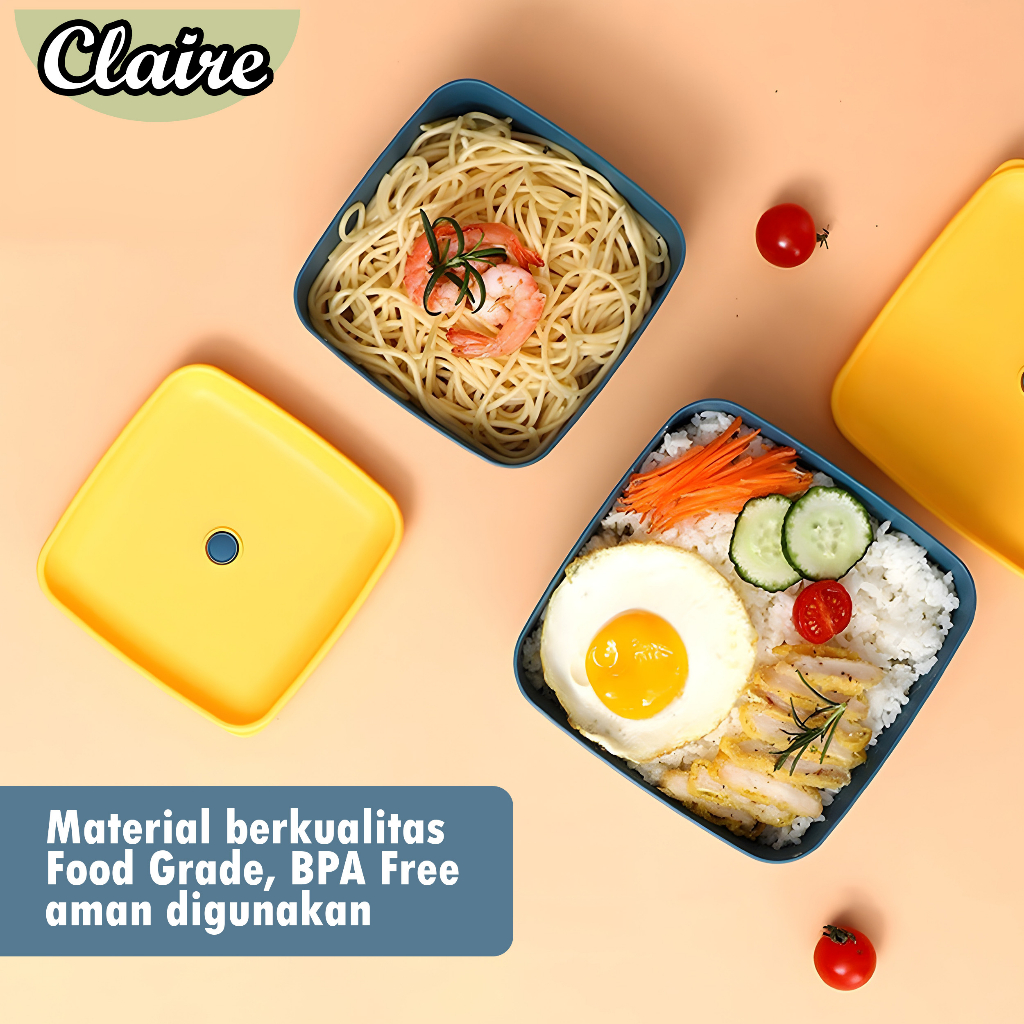 Kotak Makan Set Isi 2pcs 850ml &amp; 750ml Lunch Box Serbaguna