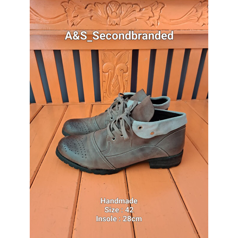 SEPATU BOOTS SECOND HANDMADE KULIT/ SEPATU SECOND BOOTS