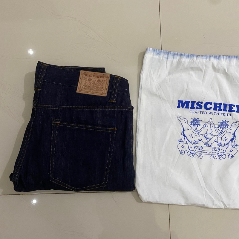mischief denim selvedge 15oz not oldblue wingman nbdn warpweft sage aye pmp nudie elhaus