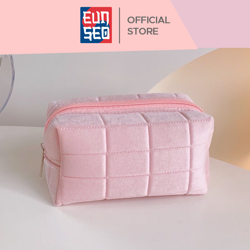 EUNSEO Pouch Make Up Aesthetic Warna Pastel Fashion Korea Import