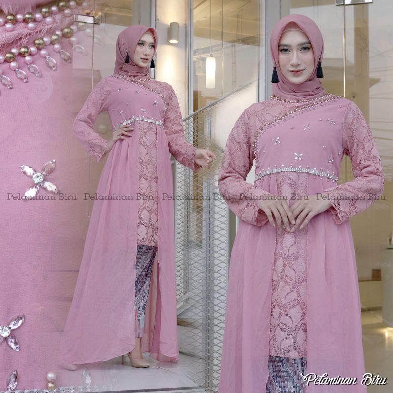 tunik/tunik kebaya/tunik kondangan/tunik brokat/tunik selendang/tunik gaby