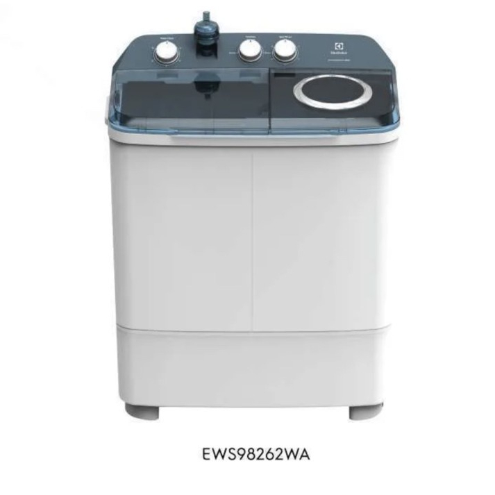 MESIN CUCI ELECTROLUX EWS-98262WA 2 TABUNG 8 KG LOW WATT GARANSI RESMI EWS 98262 WA / 98262WA