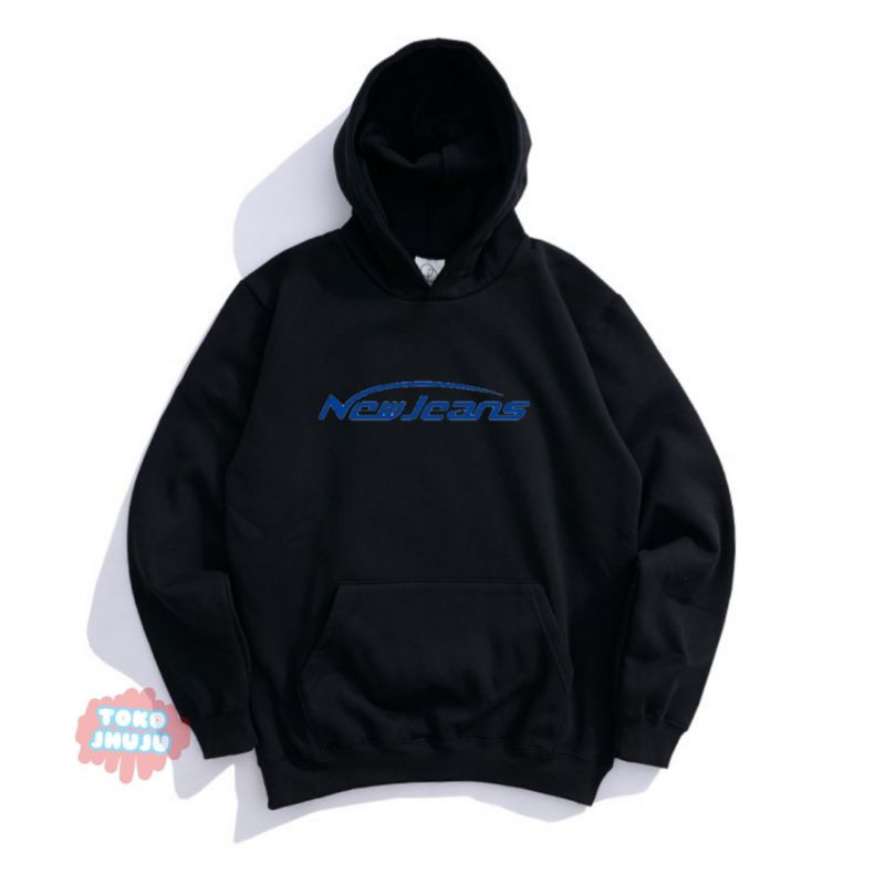 Hoodie Jumper Newjeans Sablon Biru