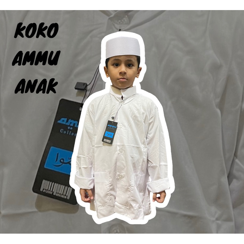 Baju Koko Ammu Anak Size 10-14 Koko Ammu Anak
