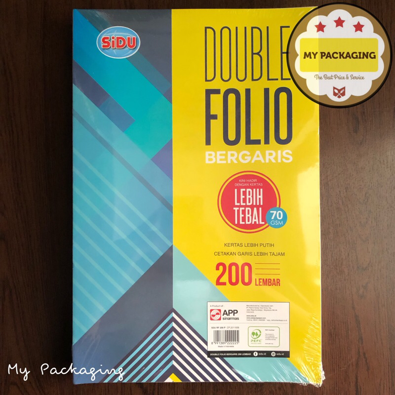 Kertas Double Folio Bergaris Tebal Halus Rapih Premium