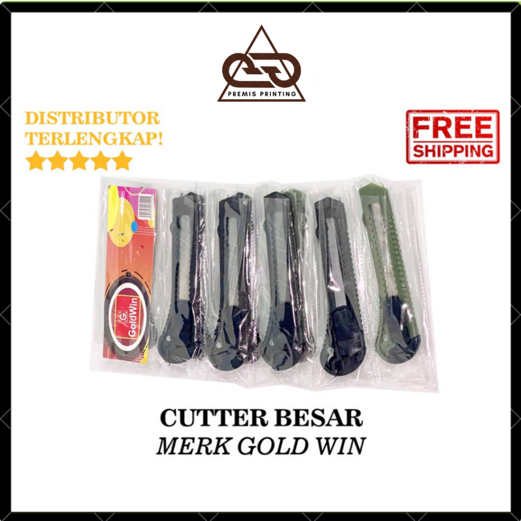 

Cutter Besar Goldwin (1 Pack) / Pisau Pemotong Kuat / Pisau Pemotong Besar