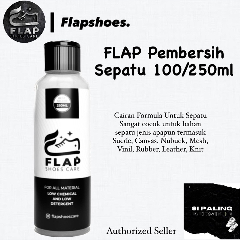 FLAP Cairan Pembersih Sepatu - Shoe Cleaner Sabun Cuci Sepatu 100/250ml