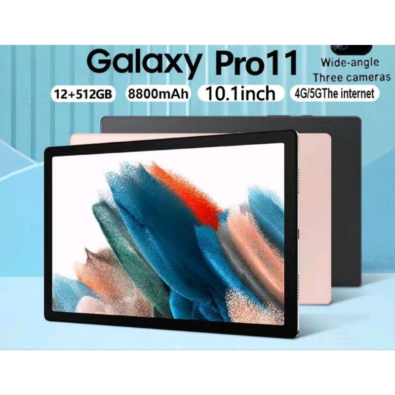 Tablet Murah 5G Second Galaxy Pro11 Tab 10.1inch Ram 12GB+128GB + Kaybord