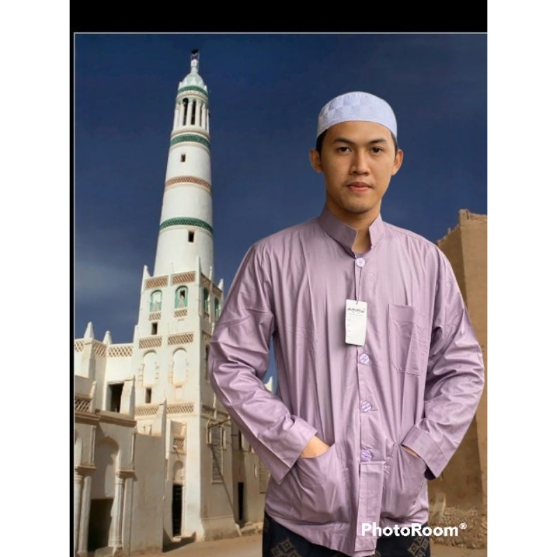 PakaianPria_Koko Ammu Asli_Baju Atasan pria_Baju muslim keren_Glosir koko ammu