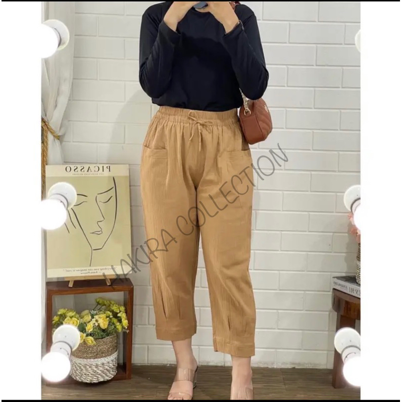 KOREAN PANTS KRINKEL PREMIUM 7/9