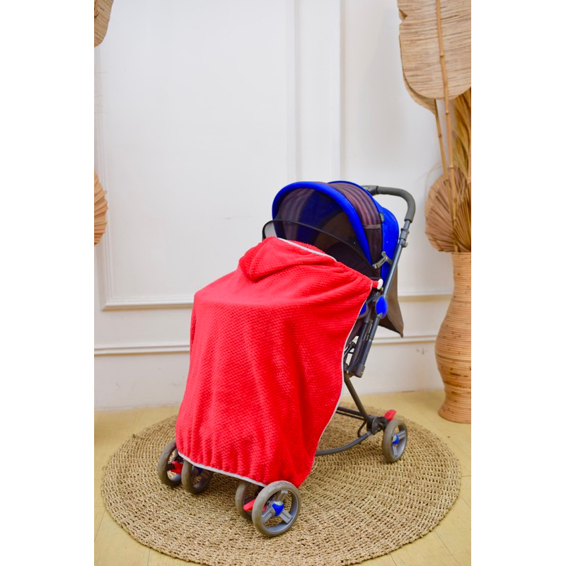 Selimut On The Go “Minky Series” On The Go Blanket Selimut Topi Bayi