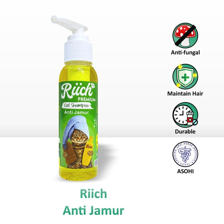 Shampoo Kucing Anti Jamur Riich Premium High Quality 100 ML