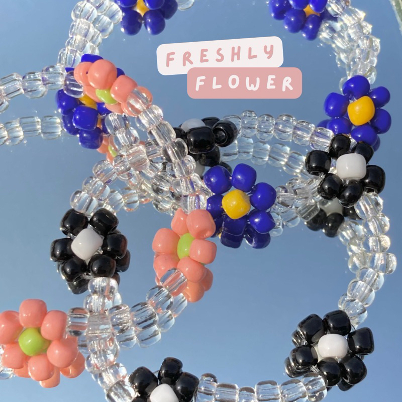 beads bracelet freshly flower series | gelang manik | beads bracelet | flower bracelet | gelang korea | custom