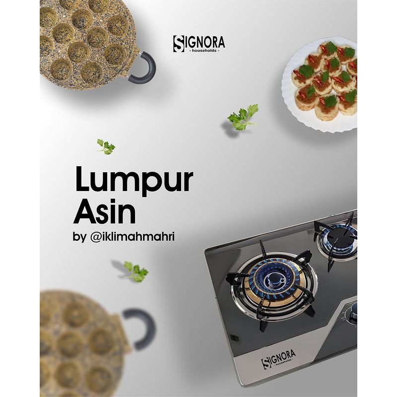 Kompor Signora Stainless New Grand | 3 Burner / 3 Tungku