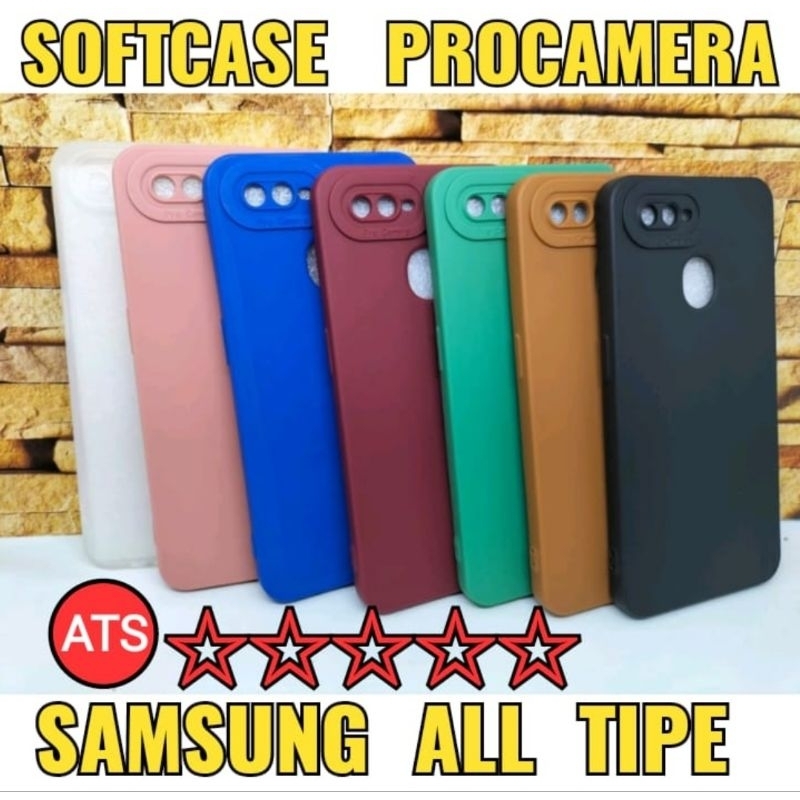 Casing Silicon Softcase Procamera Samsung A04E, A04S, A51, J3 PRO, J6, J3, J5 PRIME, J4+, J7, J7 CORE, A70, A70S, J5, M31, A10S, A22 4G, M32, A11, M11, A12, M12, A03, A32 4G, A33 5G, A50, A02S, J4, A20S, J2, M02, A02, J5 PRO, A53, A7 2018, J7 PRIME, M10,