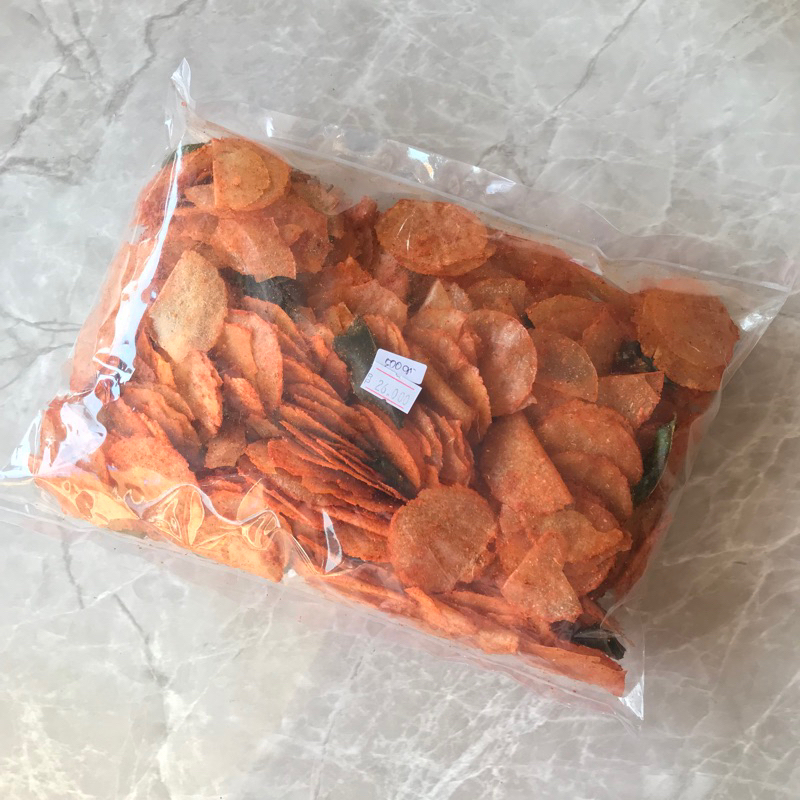 

Keripik Kaca Pedas Daun Jeruk 500gr / KRIPCA 500gr