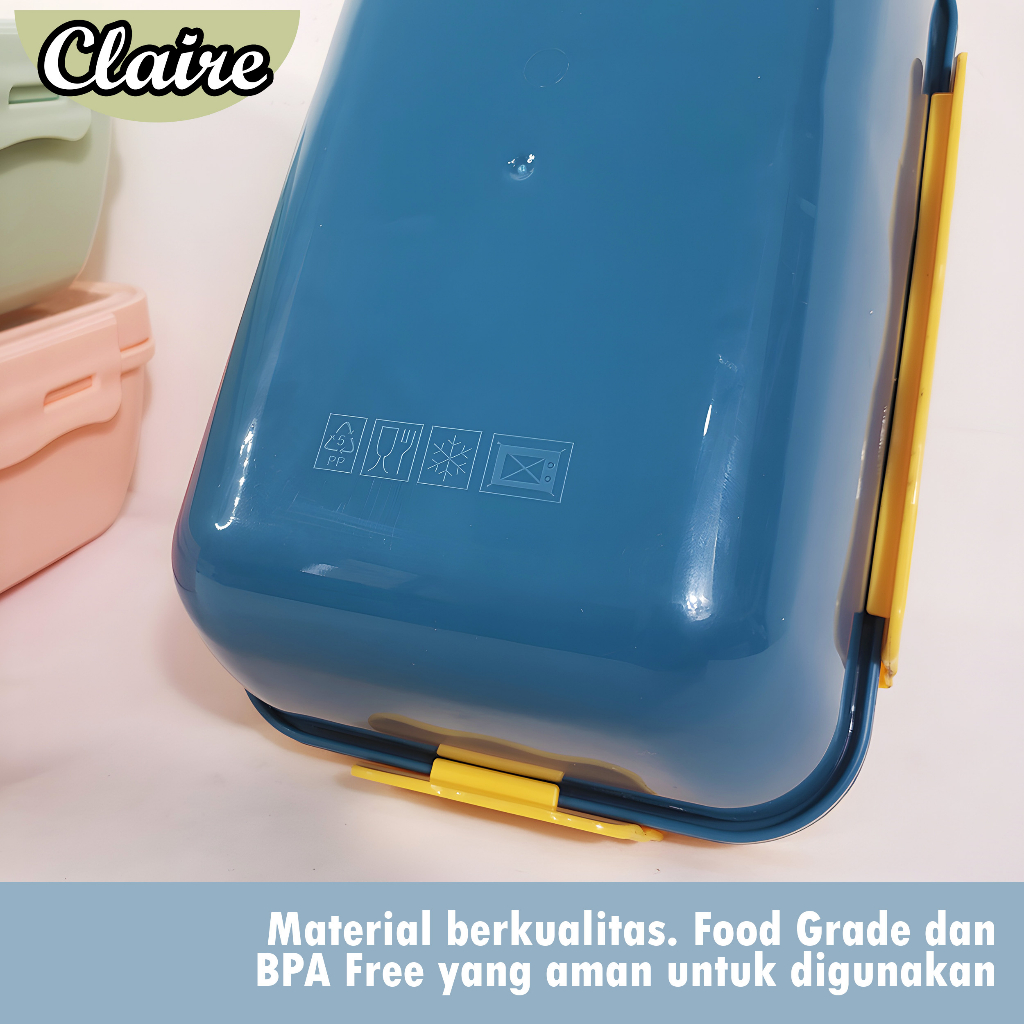 LUNCH BOX / SET TEMPAT MAKAN / KOTAK MAKAN TRANSPARAN