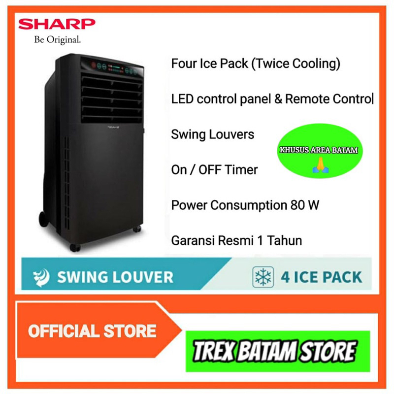 SHARP PJ-A77TYB AIR COOLER (BATAM)