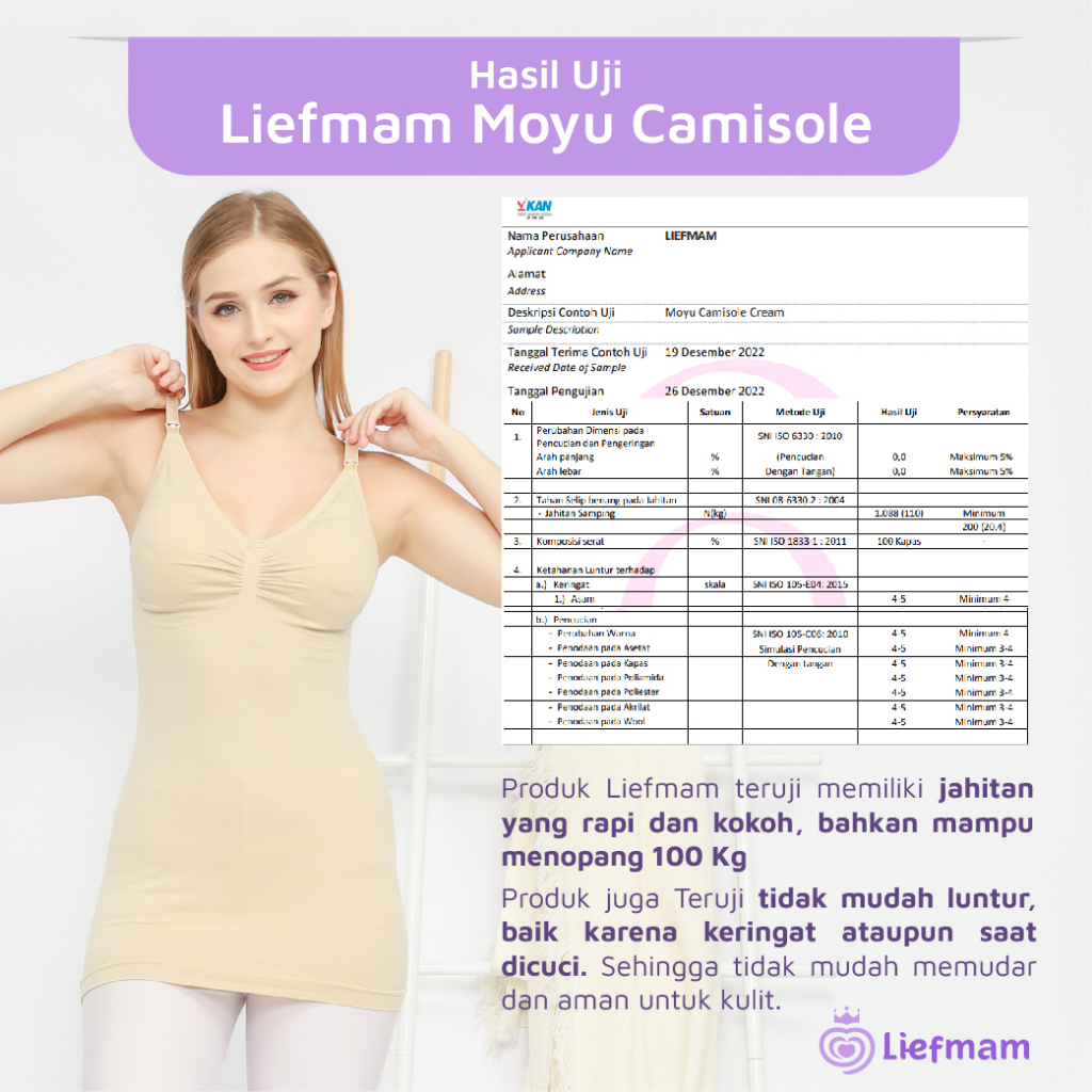 Moyu Camisole Liefmam (Zaraya) - Tanktop Menyusui / Nursing Camisole Pengencang