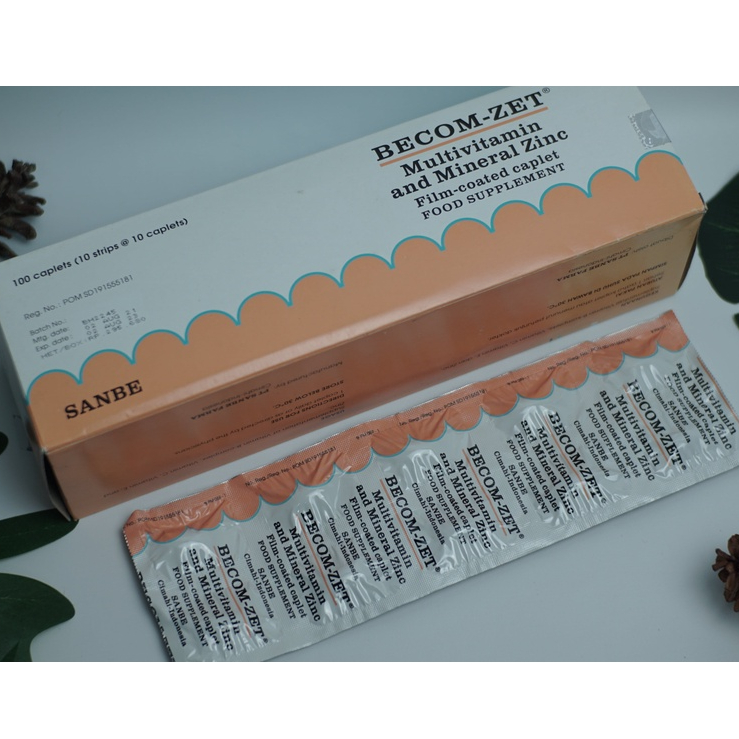 Becom Zet / Vitamin C plus Zinc/ Daya Tahan Tubuh