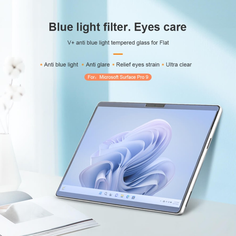 Microsoft Surface Pro 9 NILLKIN V+ BLUE LIGHT TEMPERED GLASS