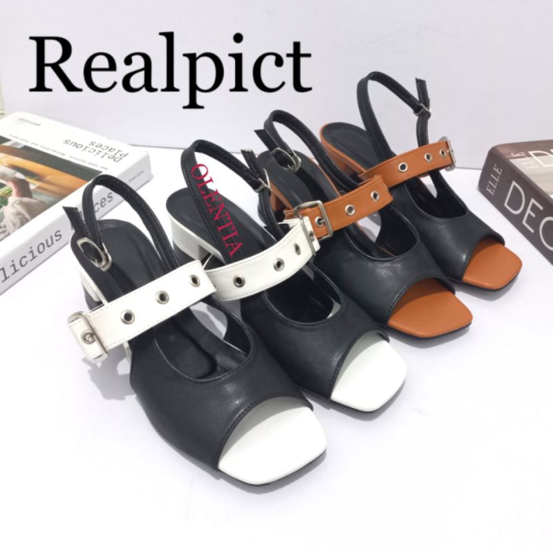 Sendal Wanita Heels 5cm gesper IR 01