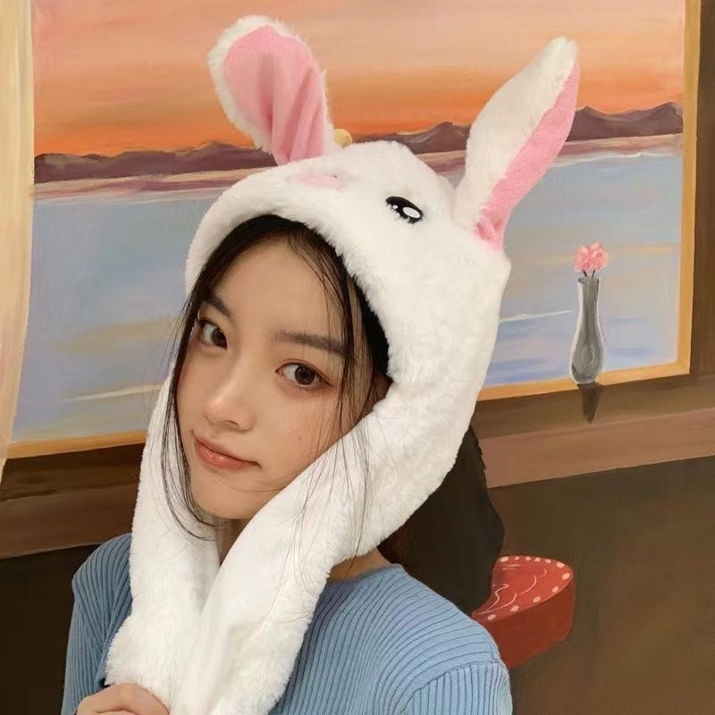 TOPI KELINCI LUCU IMPORT RABBIT HAT DANCE TELINGA BERGERAK