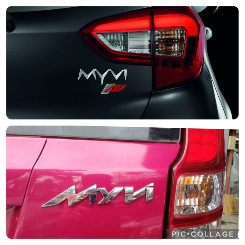 emblem tulisan MYVI perodua myvi untuk sirion yg mau CBU look