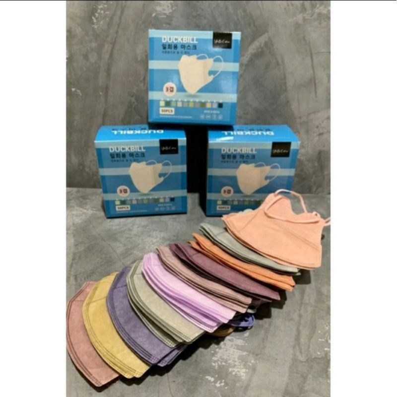 MASKER DUCKBILL FACEMASK 1 BOX ISI 50 MASKER DUCKBILL WARNA