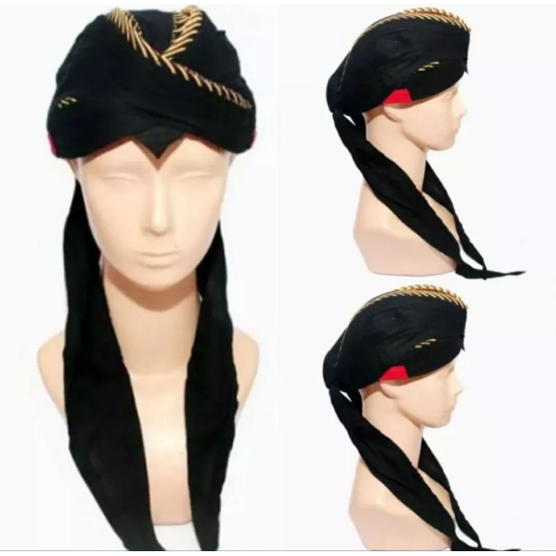 BLANGKON JOGJA LIPAT SAMURAI KUNING DAN HITAM SLIWIR