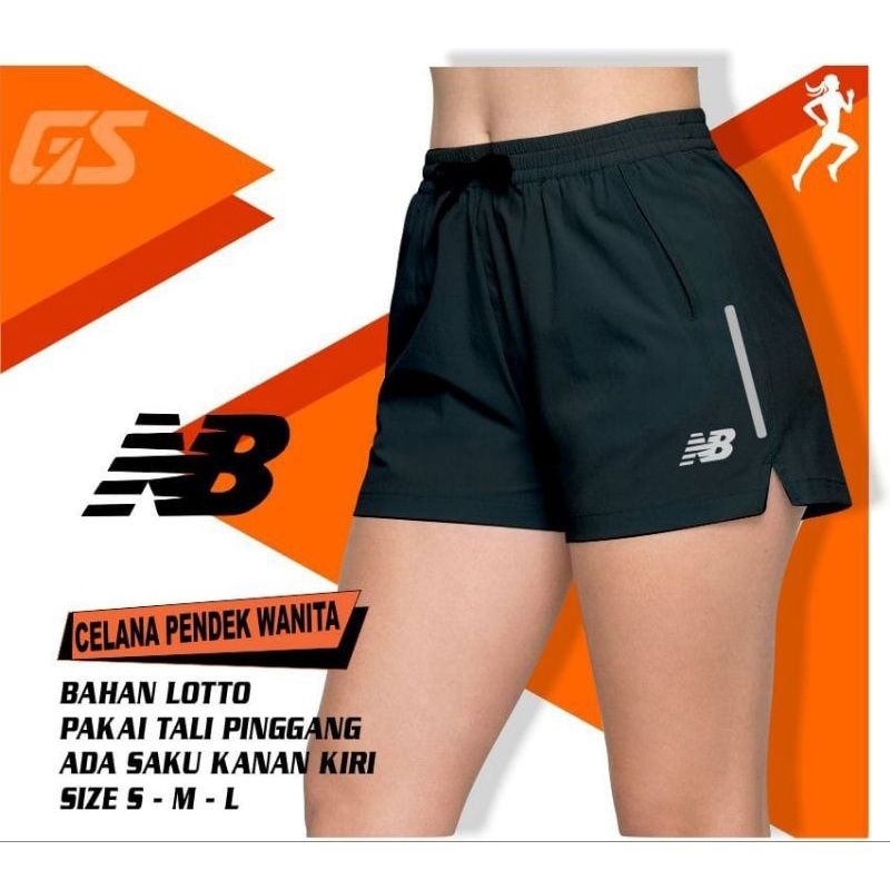 Celana pendek olahraga wanita bawahan olahraga cewek voli trining running lari futsal wanita