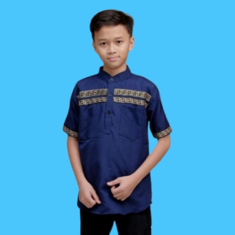 Kurta Pakistan Anak Laki laki Lengan Pendek Permium Usia 2 4  6 8 10 tahun