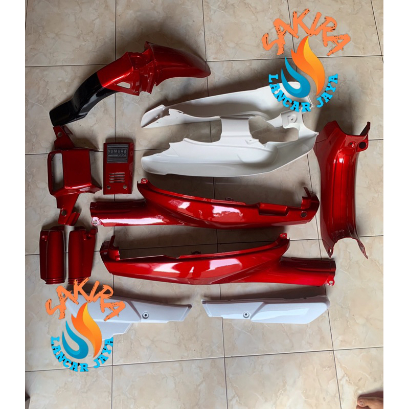 bodi fullset yamaha alfa merah maron bodi yamaha alfa body fullset alfa