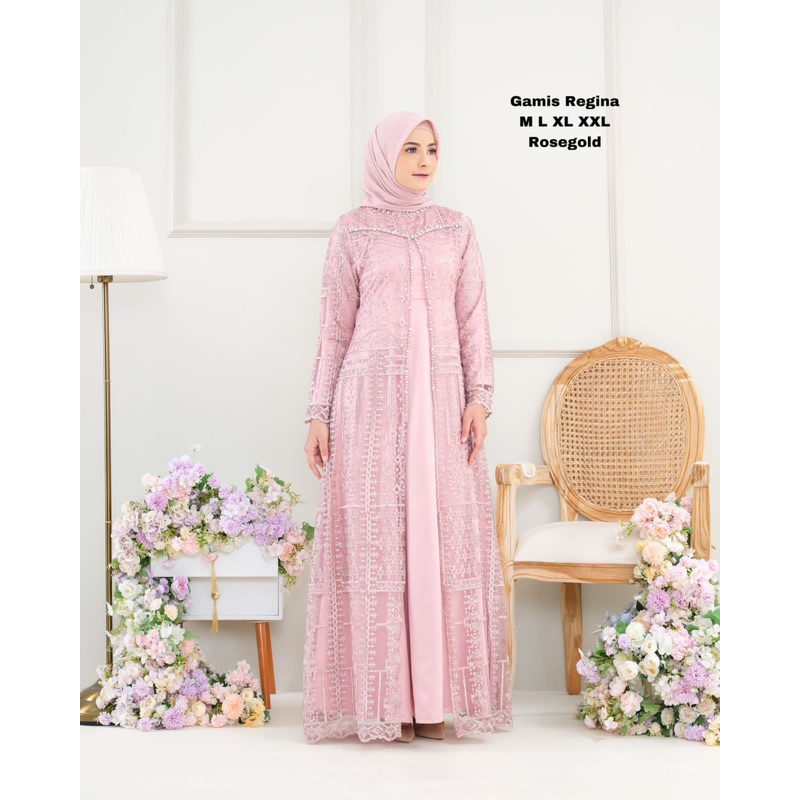 GAMIS  REGINA PAYET MEWAH/ GAMIS TERBARU/ GAMIS PESTA/ GAMIS KONDANGAN/ GAMIS MEWAH/ GAMIS TILE/ GAMIS BRUKAT/ GAMIS BROKAT/ DRESS KONDANGAN/ KEBAYA MODERN/ BAJU PESTA WANITA MUSLIM/ BAJU KONDANGAN WANITA/ GAMIS PESTA TERBARU/ GAMIS BRUKAT TERBARU