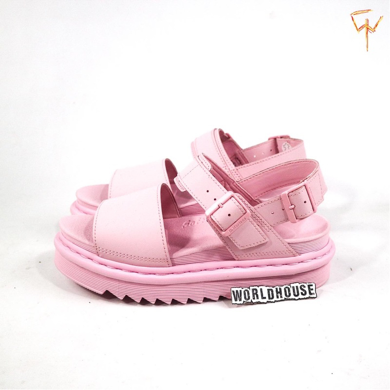 Dr Martens Voss mono chalk pink  hydro leather ( boots sandals loafers )