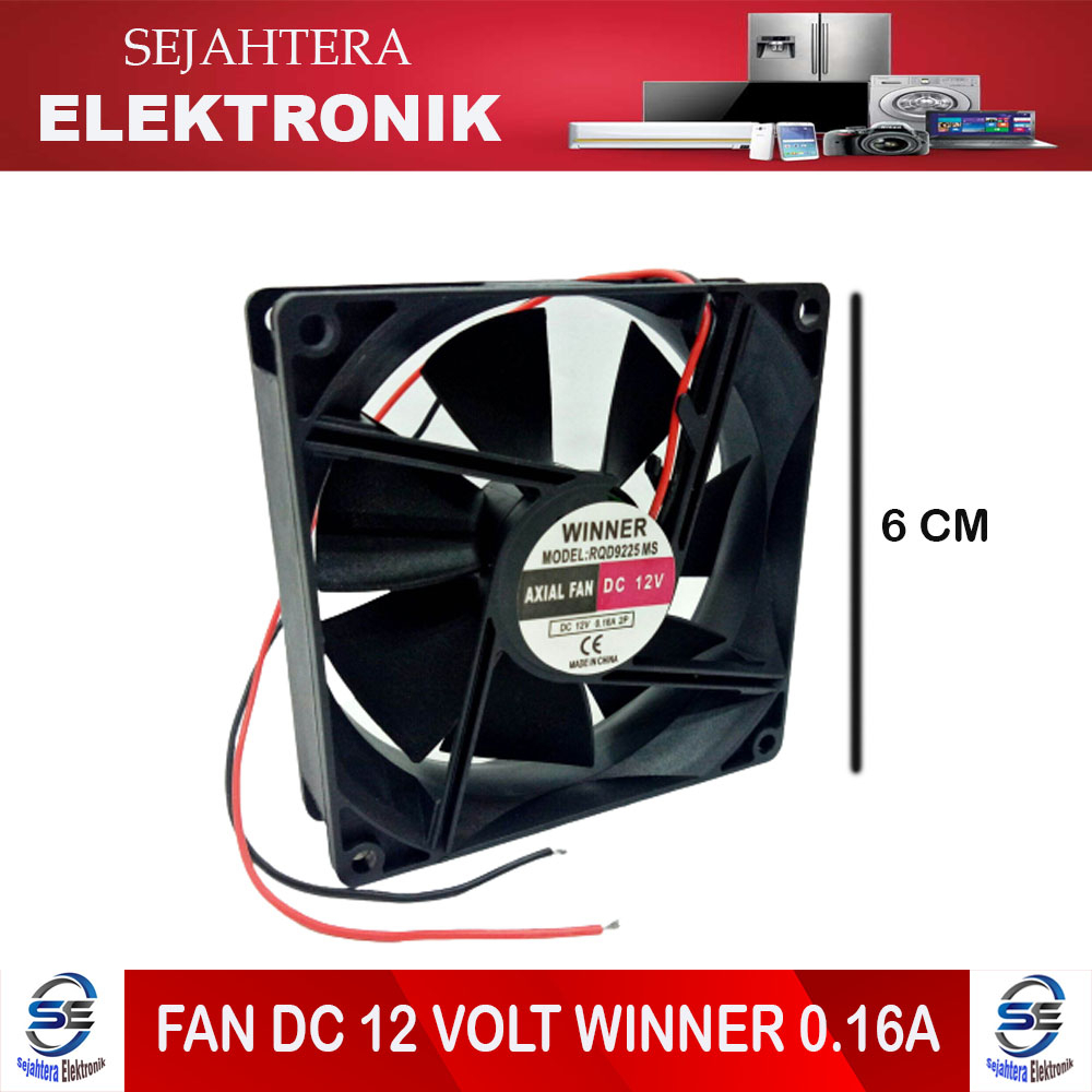Fan DC 12v 6cm 6x6 12 volt WINNER Cooling Fan