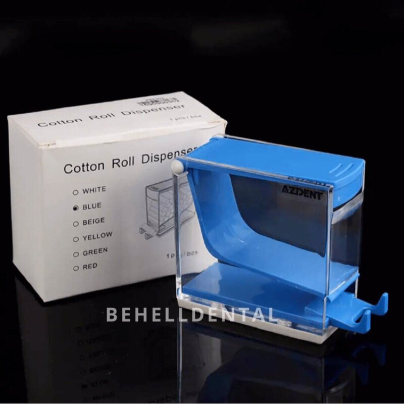 DISPENSER COTTON ROLL PREMIUM - Tempat Kotak Box Kapas Cotton Roll Dental Ortho - Behelldental Original