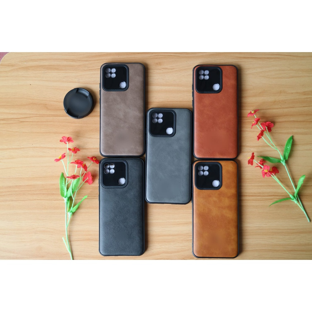 Leather case kulit for realme narzo 50a/me c25/me c12/narz0 50i/me c15 king