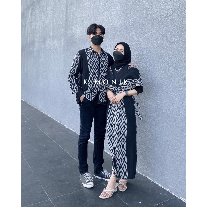 KIMONIK RAISA BLACK VORY COUPLE