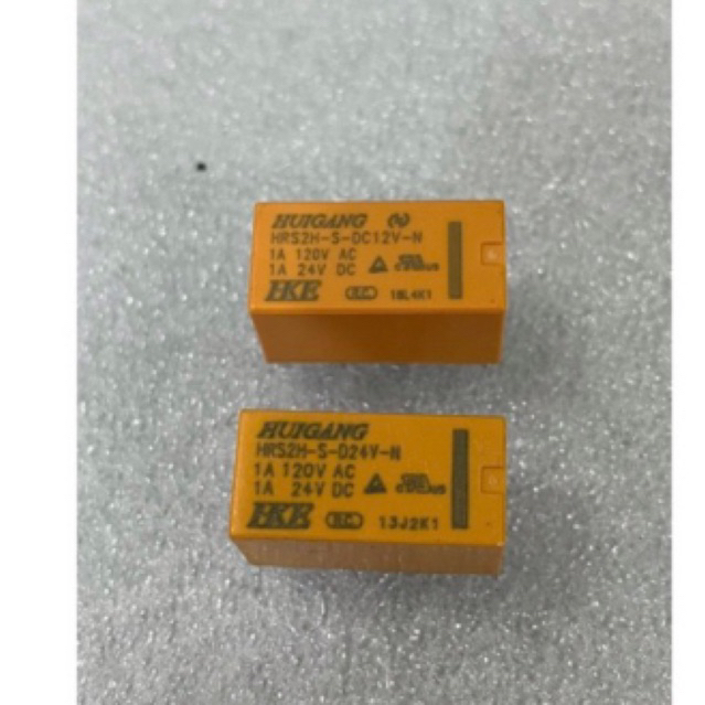 Relay 12v 8 pin 24v 8 pin HKE Kuning