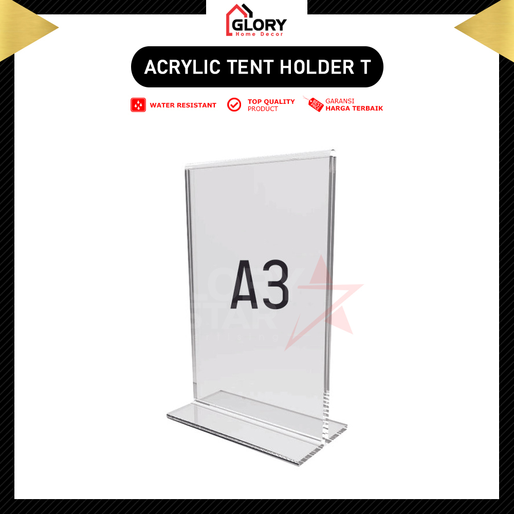 

Akrilik Tent Holder A3 / Tempat Brosur Akrilik A3