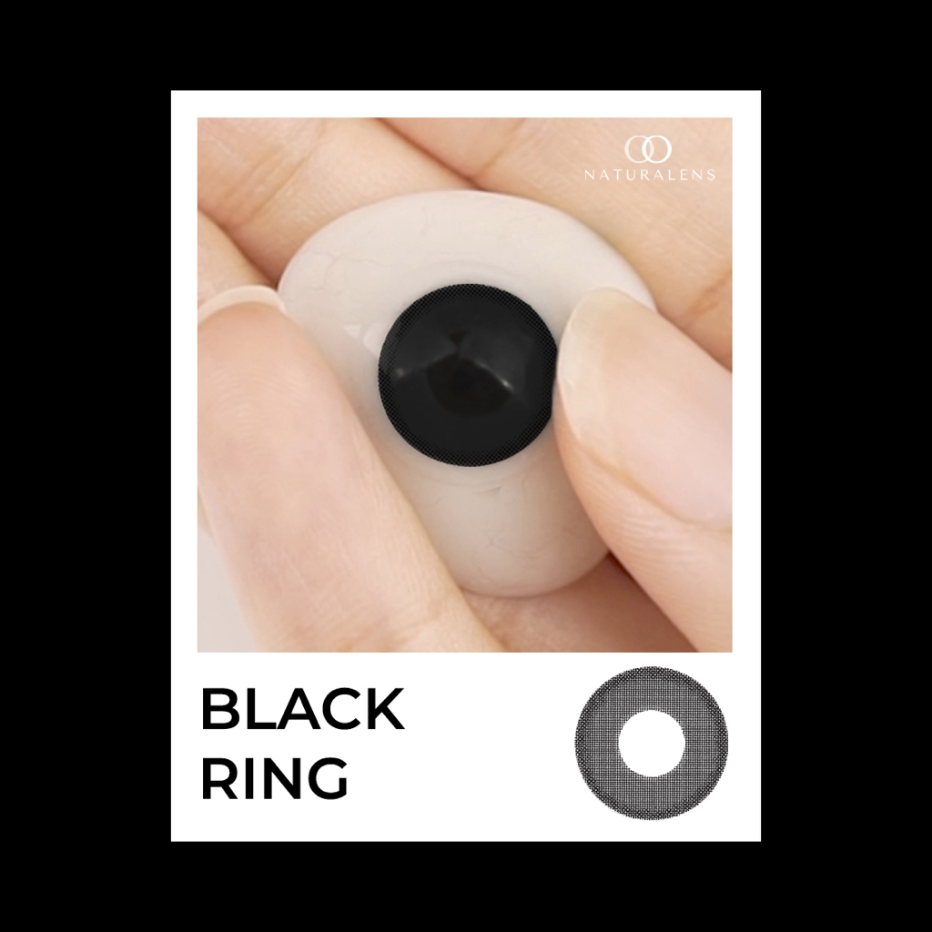 Naturalens Black Ring Softlens Biomoist (0 sd -10) Contact Lens