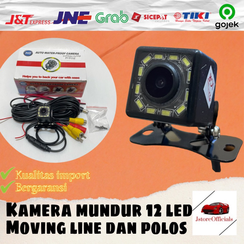 Kamera Mundur 12 LED Mobil – Moving Line & Non Moving Line