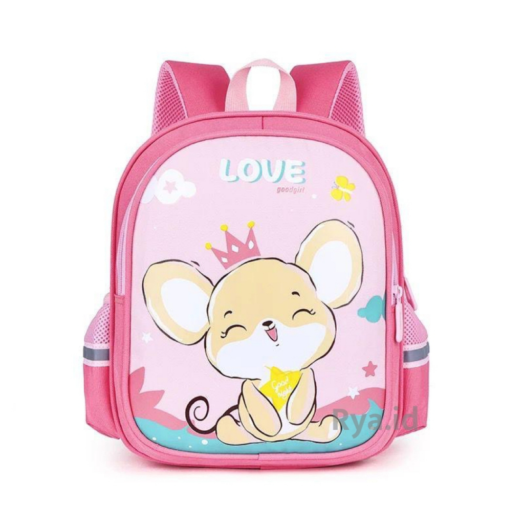 Rya.id / Tas Anak Perempuan Gambar Kucing Ransel Anak Sekolah / Tas Anak Serba Guna New arrival Lagi Hits