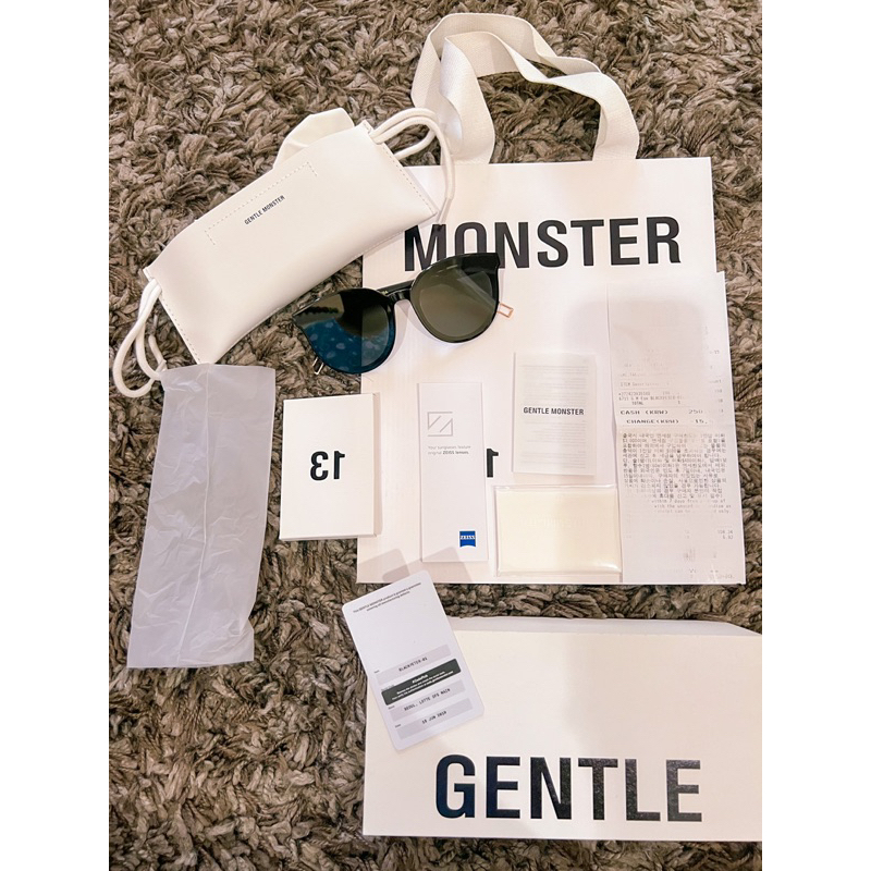 Preloved Like New - Authentic (Code Pink) Gentle Monster Black Peter Sunglasses