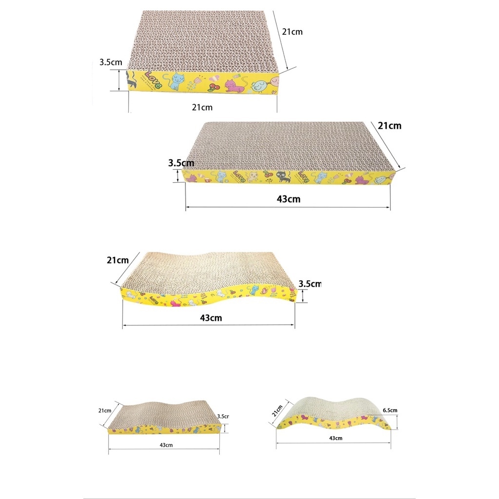 (dikirim pada hari yang sama)Papan Garuk Kucing Mainan  Cat Scratch Board Extra Tebal Garukan Hewan Peliharaan