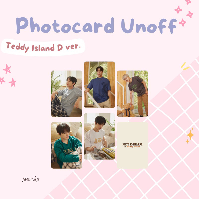 [NCT DREAM] PHOTOCARD NCT DREAM ANCOL TEDDY lSLAND